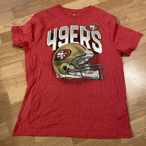 San Francisco 49ers Shirt Size Medium Red Vintage Graphic Logo NFL - Picture 2 of 7
